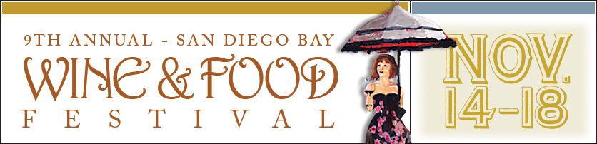 wine food festival who's exhibiting banner